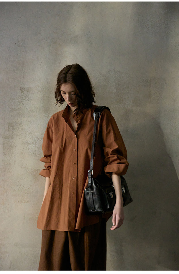 Long-Staple Cotton, Light And Simple, Comfortable For Commuting Women Blouse