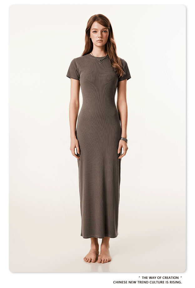 Women's Heavy Washed Short Sleeve Dress