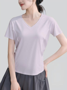 New Back Mesh Style Fitness Yoga Short Sleeves