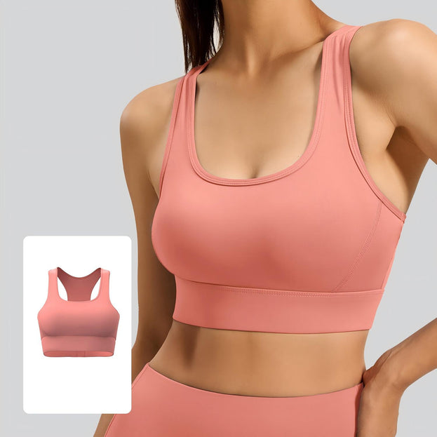 Fitness Yoga Sports Vest with V-Shaped Fastening Buttons