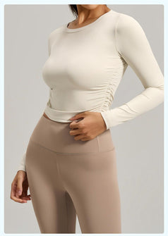 Autumn New Slim-fit Tight Waist Yoga Suit Long Sleeves