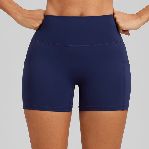 Women's Breathable Tight-Fit Sports Yoga Shorts With Pockets