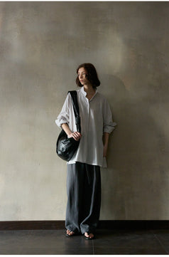 Summer Tencel Comfortable And Close-fitting Mid-waist Women's Commuting Pants
