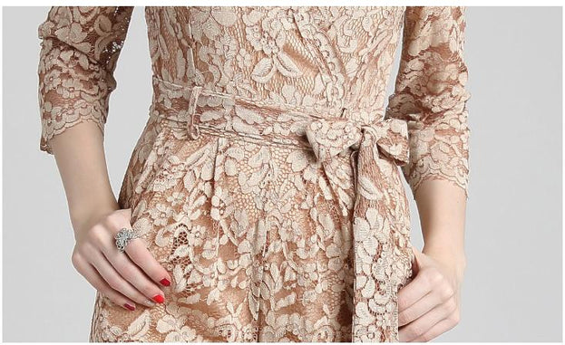 Lace Jumpsuit Women's Autumn Clothes New European and American Sexy V-neck Lace-Up Show Thin Trousers Wide Leg Pants