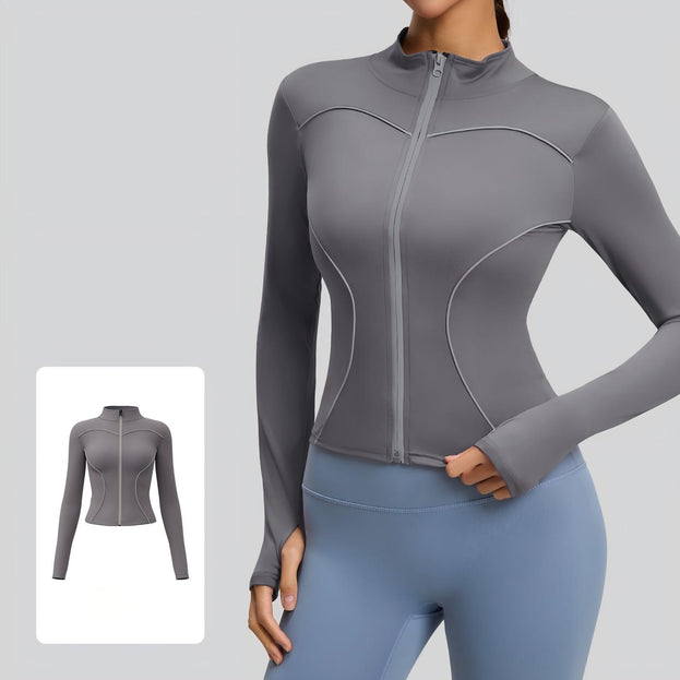 Outdoor Running Collar Windproof Yoga Reflective Sports Jacket