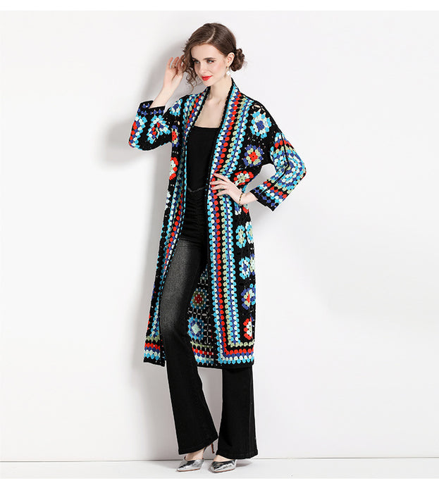 Travel Holiday Knitted Shawl Cardigan
