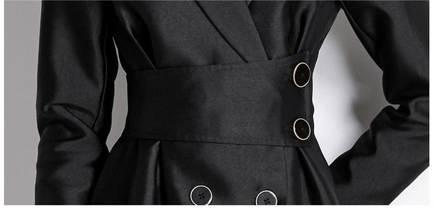 Retro Waist Slimming Mid-Length Dress