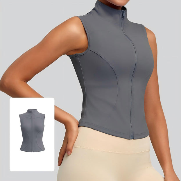 New Sleeveless Women's Stretch Tight Slimming Sports Top