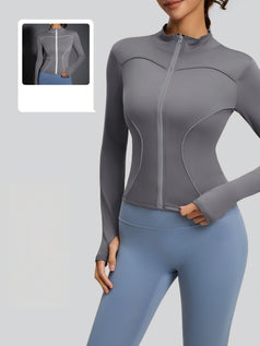 Outdoor Running Collar Windproof Yoga Reflective Sports Jacket