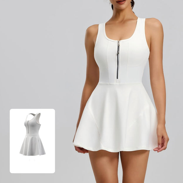Anti-Glow Outdoor Sport Zipper Dress
