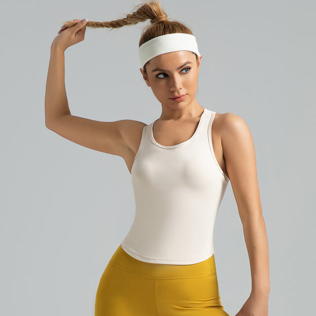 Anti-running Light Integrated Round Neck Sports Vest