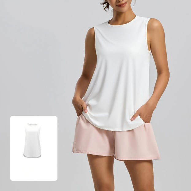 Loose Mesh Quick-Drying Yoga Sports Top
