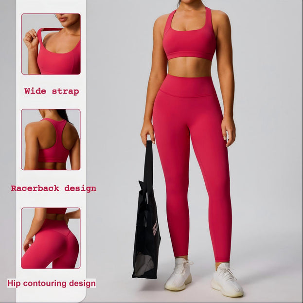 Women's Racerback Tight-Fit Breathable Yoga Bra