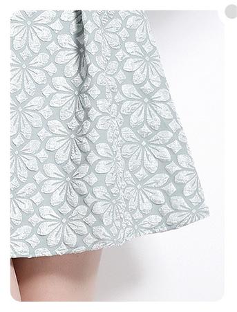 Bow Front Neck Sweet Temperament Short Style Dress