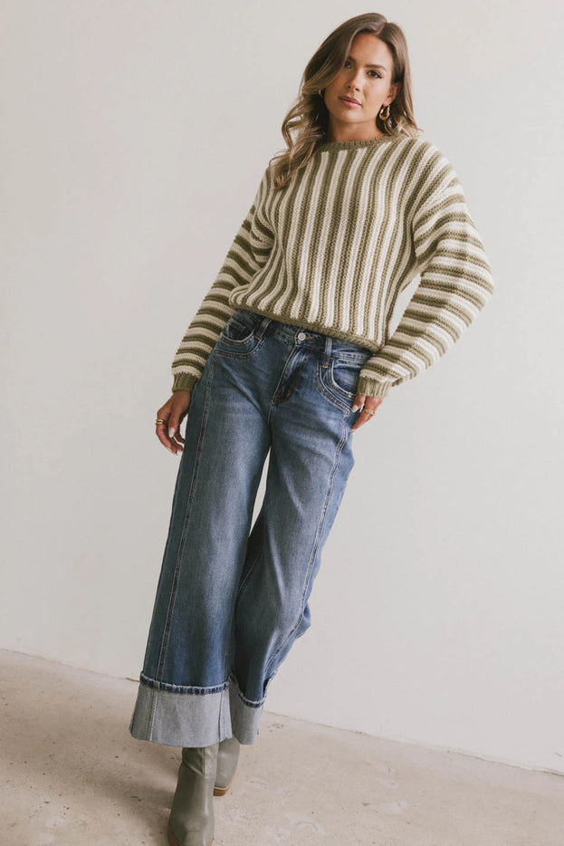 Summer Casual Fashion Straight Loose Washed Denim Pant for Women