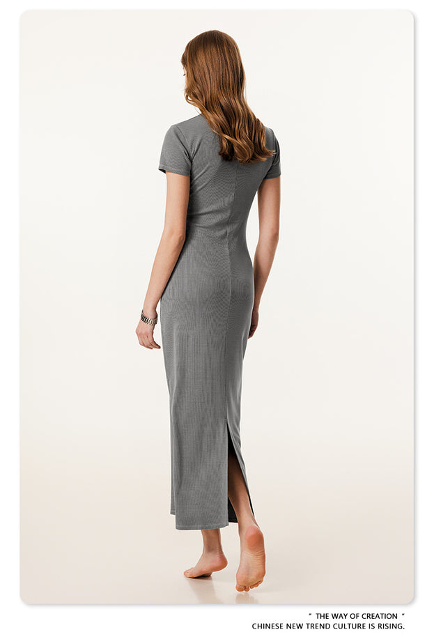 Women's Heavy Washed Short Sleeve Dress