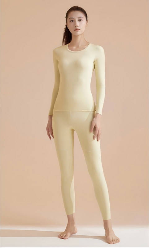 Reversible Warm High Elastic Round Neck Suit for Women
