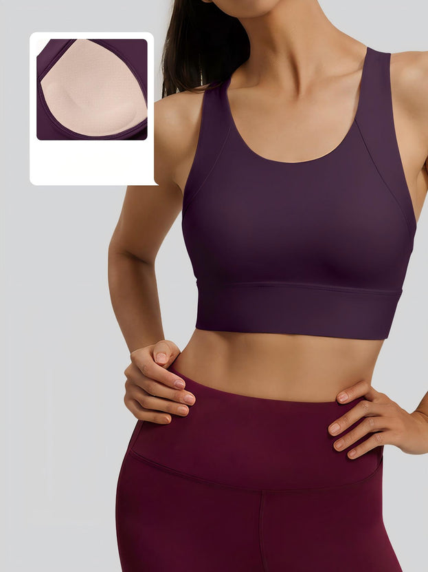 Outer Wear T-back Sports Yoga Bra