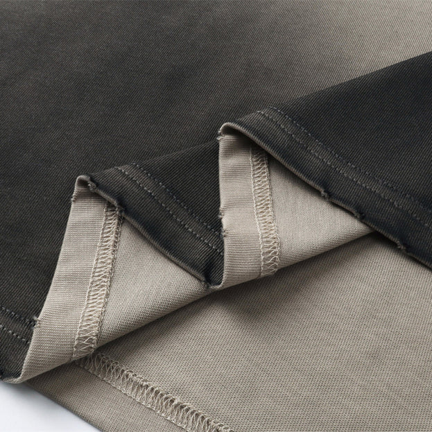 Summer Loose Casual Washed, Aged And Brushed American Men's Top