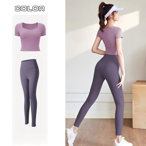 Sports And Yoga Workout Set With Padded Cups for Women