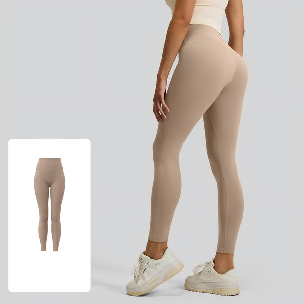 Women's No Camel Toe High-Waisted Sports Tight Yoga Pants