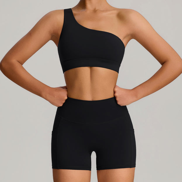 New-Style Women's High-End Tight-Fit Sports Yoga Set With Pockets