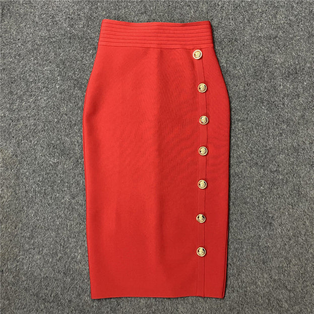 Summer Fashion Versatile Elegant High-Waist Bodycon Skirt for Women