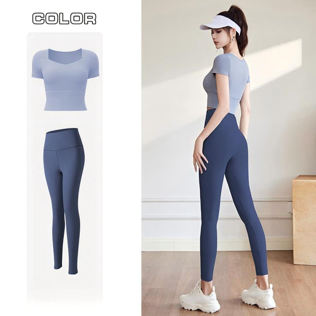 Sports And Yoga Workout Set With Padded Cups for Women