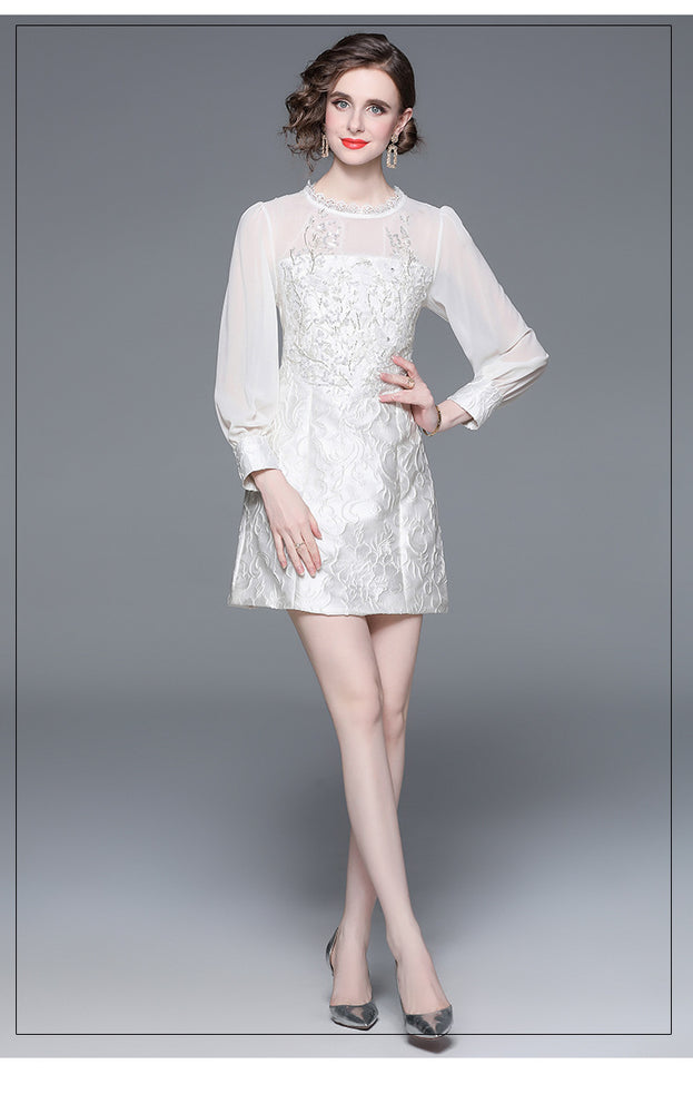 A New Vintage Jacquard Dress for Spring