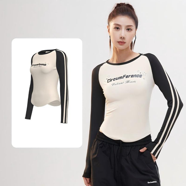 Vintage Crewneck Letter Print Sport T-Shirt