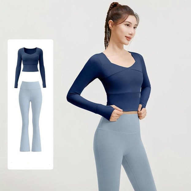 High Elasticity Slimming Fitness High-Waist Yoga Set for Women