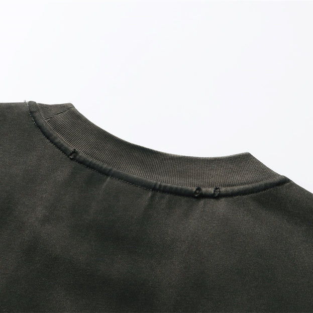 Summer Loose Casual Washed, Aged And Brushed American Men's Top