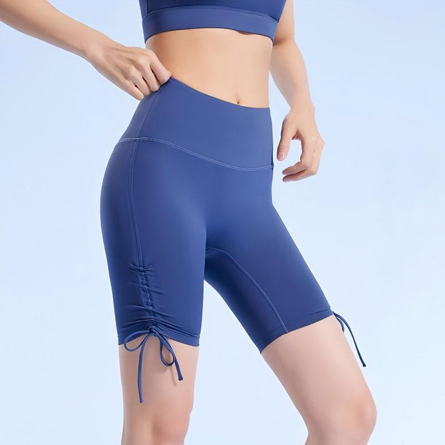 High-Waist Butt-Lifting Ruching 5-Inch Yoga Shorts