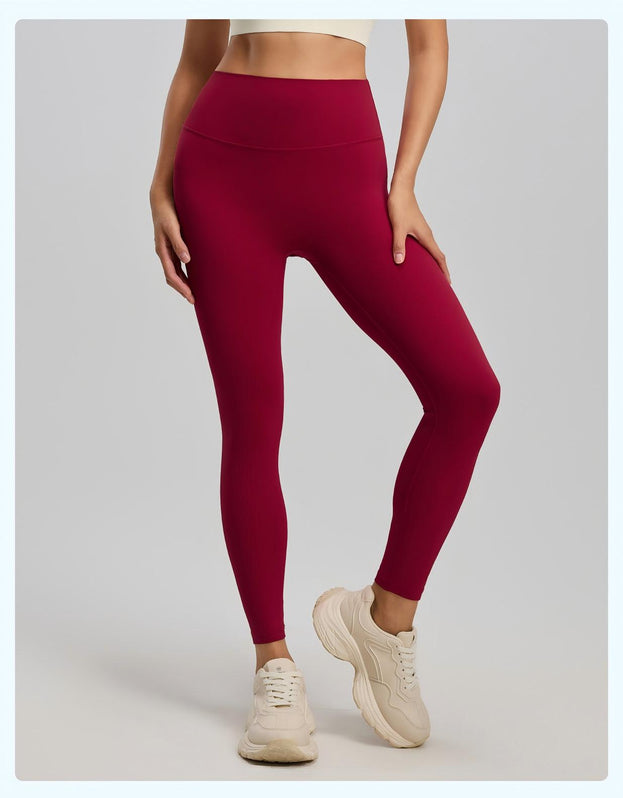 Unembroidered Shaping Fitness Pants with A Rear Pocket