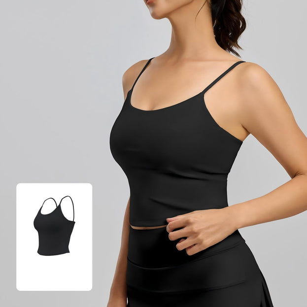 Yoga Fitness Outerwear with Detachable Bra Straps