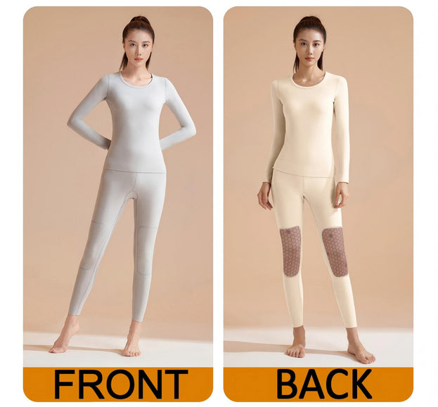 Reversible Warm High Elastic Round Neck Suit for Women