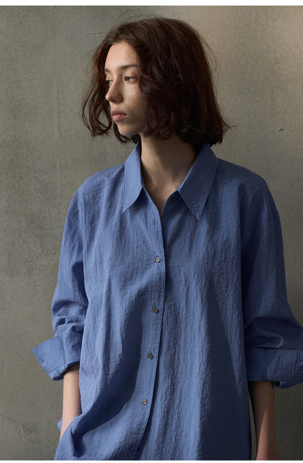 Loose And Fashionable Soild Colour Suitable Women Top