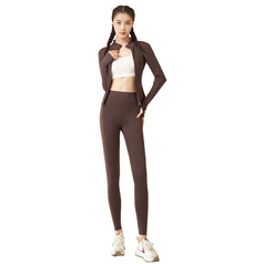 Women's Naked Slim-Fit High Bullet Windproof Fitness Suit