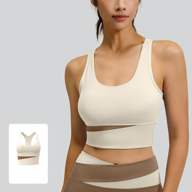Tight Color-Matched Abdominal-Reducing Yoga Top