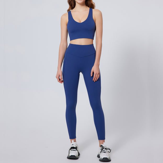 Women's high-waist tight yoga pants for plus-size fitness with pocket3