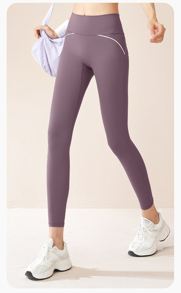 High-Waist Fitness Pants with High Elasticity and Naked Feeling