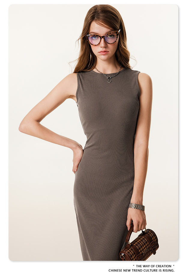 Summer Fashionable And Sexy Slim-fitting Commuter Knitted Dress