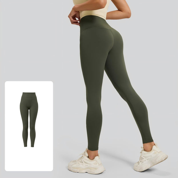 Women's No Camel Toe High-Waisted Sports Tight Yoga Pants