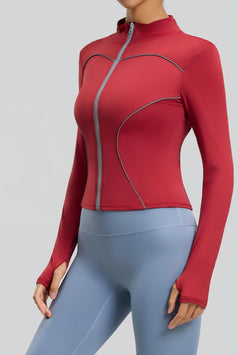 Outdoor Running Collar Windproof Yoga Reflective Sports Jacket