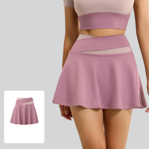 Tight Naked Fake Two-Piece Anti-Light Yoga Culottes
