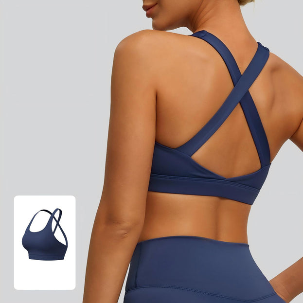 Cross-Detachable High-Elasticity Sports Bra