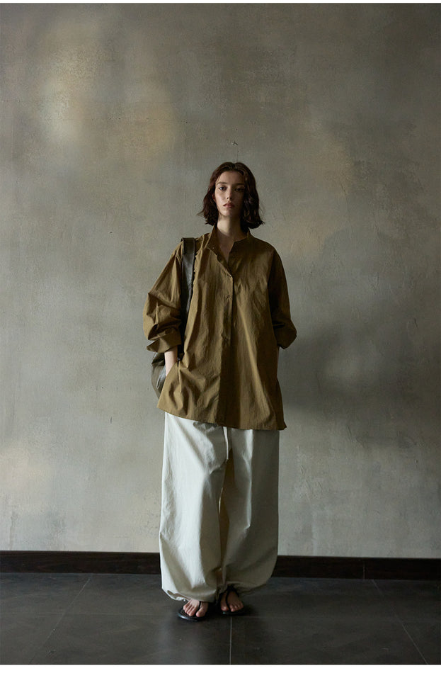 Long-Staple Cotton, Light And Simple, Comfortable For Commuting Women Blouse