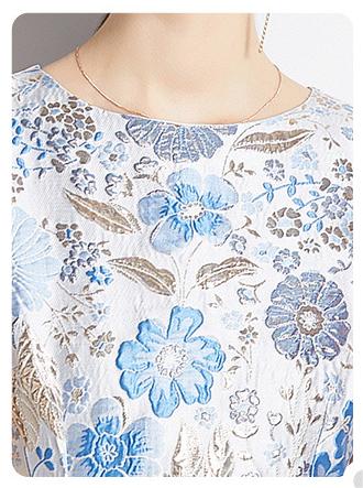 Slim-Fit, Waist-Closed Color Sleeveless Vest Jacquard Dress