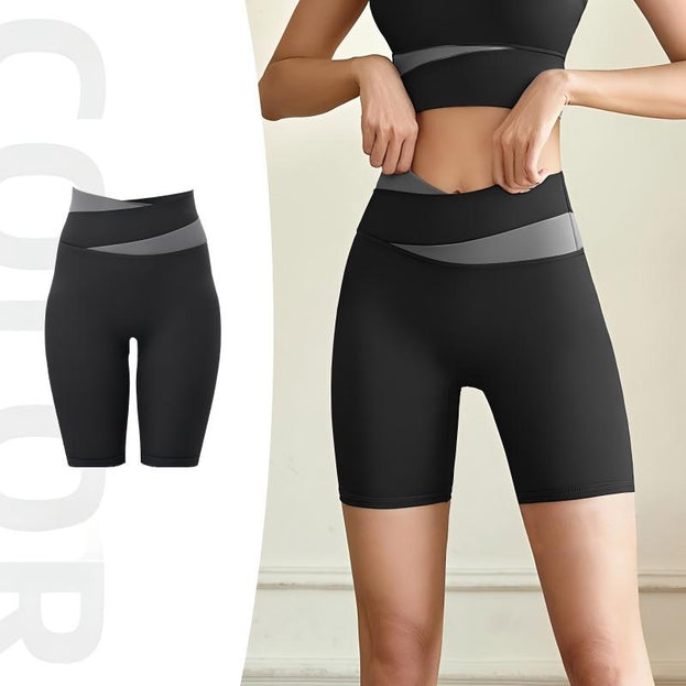 Women's Colorblock Casual Breathable High Elastic Yoga Pants