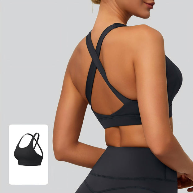 Cross-Detachable High-Elasticity Sports Bra